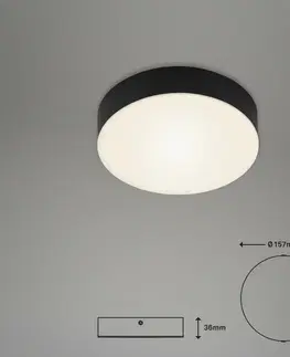 LED stropní svítidla BRILONER LED stropní svítidlo, pr. 15,7 cm, 11 W, černá BRI 7064-015