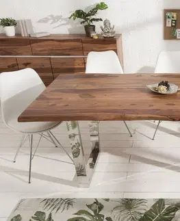 Jídelní stoly Jídelní stůl ATHAMÁS sheesham Dekorhome 200x98x77 cm