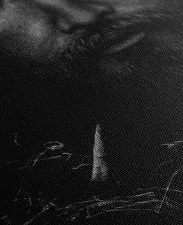 Černobílé obrazy Obraz víra v Ježíše v černobílém provedení