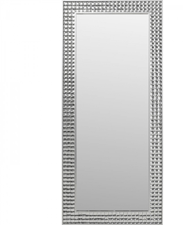 Nástěnná zrcadla KARE Design Nástěnné zrcadlo Crystals - stříbrné, 80x180cm