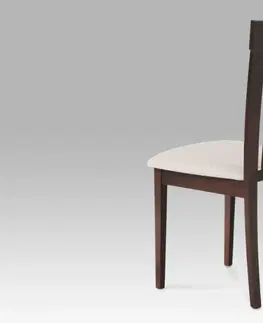 Židle Jídelní židle BC-3940 látka / dřevo Autronic Ořech