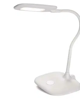 Stolní lampy do kanceláře EMOS LED stolní lampa STELLA, bílá 1538154000