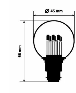 LED žárovky DecoLED LED žárovka - teple bílá, patice B22