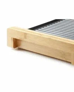 Domácí a osobní spotřebiče DOMO DO8311TP elektrický stolní gril - bambusový