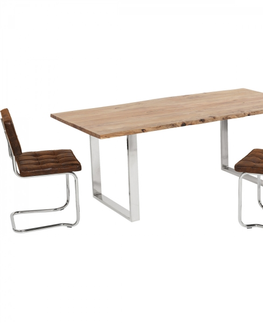 Stoly z masivu KARE Design Stůl Harmony 200×100 cm - chrom