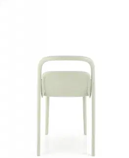 Jídelní sety Stohovatelná jídelní židle K490 Halmar Světle zelená