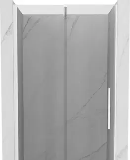 Sprchové kouty MEXEN/S Velar posuvné sprchové dveře 120, transparent, bílá 871-120-000-01-20