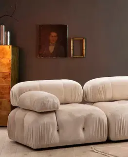 Pohovky a gauče Pohovka trojmístná BUBBLE krémová