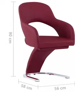 Židle Jídelní židle 6 ks umělá kůže / chrom Dekorhome Cappuccino