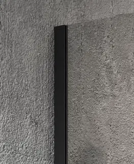 Sprchové kouty GELCO VARIO stěnový profil 2000, černá GX1014