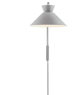 Nástěnné lampy ve skandinávském stylu NORDLUX Dial nástěnné svítidlo šedá 2213371010