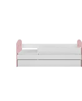 Dětské postýlky Kocot kids Dětská postel Julia mix růžová, varianta 80x160, bez šuplíků, bez matrace