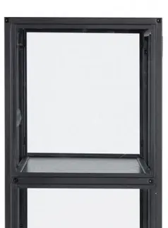 Regály a poličky Actona Vitrína Seaford 77x150 cm černá