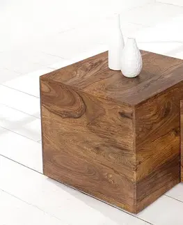 Konferenční stolky LuxD Dizajnové stolky Timber kostky z masívního dřeva