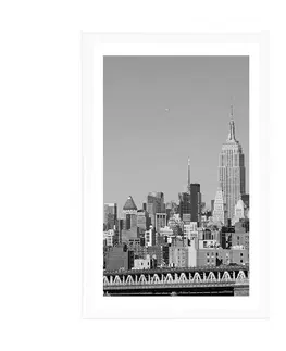 Černobílé Plakát s paspartou magický New York v černobílém provedení