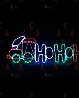 Venkovní dekorace ACA Lighting Vánoční LED vlak HO HO HO flash IP44 X082043216