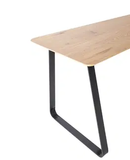 Psací stoly LuxD 27059 Designový psací stůl Kiana 160 cm vzor dub - II. třída