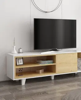 Televizní stolky Televizní stolek ROSMAR dub bílý
