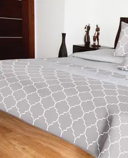 Přehozy na postel 3D s barevným potiskem Přehozy na postel šedé barvy