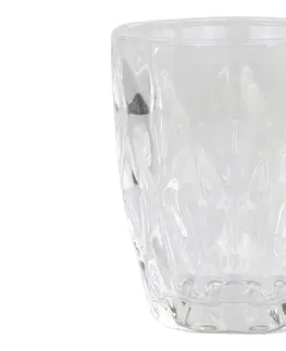 Sklenice Sklenička ze silnějšího skla s dekorem Diamond cut - Ø8*10 cm  Chic Antique 61066200 (61662-00)