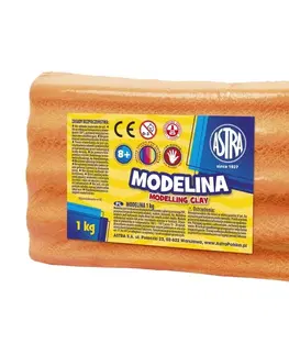 Hračky ASTRA - Modelovací hmota do trouby MODELINA 1kg Oranžová, 304111006