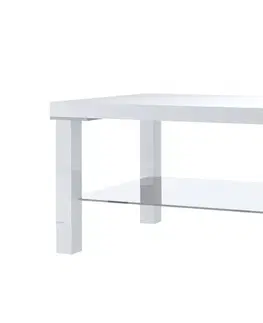 Konferenční stolky ArtBelin Konferenční stolek IMPERIUM Barva: bílý lesk
