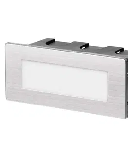 Vestavná svítidla do stěny EMOS LED orientační vestavné svítidlo 123×53, 1,5W tep. bílá IP65 1545000080