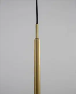 Moderní závěsná svítidla NOVA LUCE závěsné svítidlo PIELO mosazný zlatý kov opálové sklo G9W 1x5W 230V IP20 bez žárovky 9043311