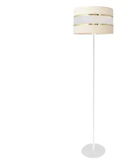 Lampy  Stojací lampa HELEN 1xE27/60W/230V krémová 