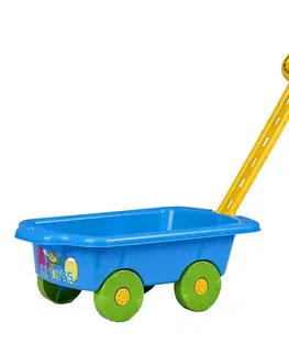 Hračky na zahradu BAYO - Dětský vozík Vlečka 45 cm modrý