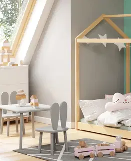 Dětské pokoje Expedo Dětská postel MOBY, 80x160, borovice + rošt