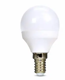 LED žárovky Solight LED žárovka, miniglobe, 8W, E14, 4000K, 720lm, bílé provedení WZ430-1