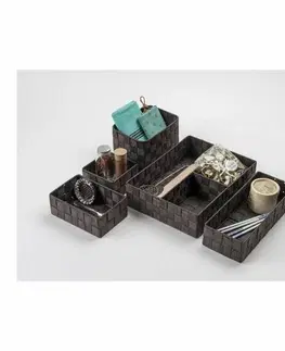 Úložné boxy Compactor Úložný organizér do zásuvky Compactor TEX - košík L, 30 x 12 x 7 cm, čokoládový