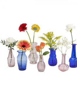 Skleněné vázy KARE Design Skleněné vázy Family Brit (set 8 kusů)