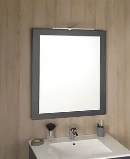 Koupelnová zrcadla SAPHO MITRA zrcadlo v rámu 920x720x40, antracit MT182