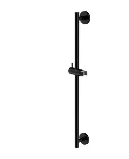 Sprchy a sprchové panely OMNIRES Sprchová tyč s posuvným držákem, 66 cm, černá DR12BL