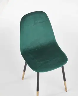Židle Jídelní židle K379 Halmar Tmavě zelená