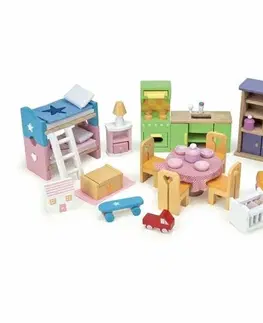 Dřevěné hračky Le Toy Van Nábytek Starter kompletní set do domečku