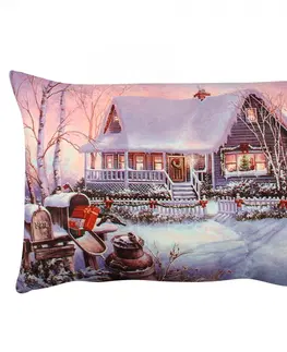 Polštáře Hanah Home Vánoční dekorační polštář STARLIT 33x48 cm vícebarevný 