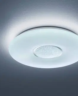 Stropní svítidla Reality Leuchten LED stropní svítidlo Akina s dálkovým ovládáním