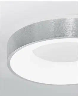 LED stropní svítidla NOVA LUCE stropní svítidlo RANDO THIN broušený stříbrný hliník a akryl LED 30W 230V 3000K IP20 stmívatelné 9353834