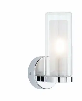 Nástěnná svítidla do koupelny PAULMANN Selection Bathroom nástěnné svítidlo Luena IP44 E14 230V max. 20W chrom/sklo