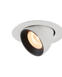 LED podhledová svítidla SLV BIG WHITE NUMINOS GIMBLE XS zápustné stropní svítidlo bílé/černé 2700 K 40° 1005825