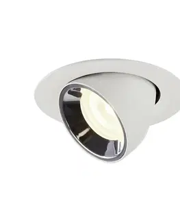 LED podhledová svítidla SLV BIG WHITE NUMINOS GIMBLE XS zápustné stropní svítidlo bílé/chrom 4000 K 20° 1005860