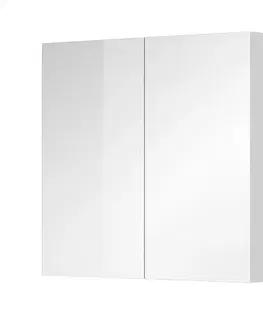 Koupelnová zrcadla MEREO Aira, Mailo, Opto, Bino, Vigo koupelnová galerka 80 cm, vá skříňka, bílá CN717GB