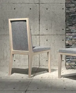Luxusní jídelní židle Estila Moderní designová jídelní židle Rodas s masivními nožičkami a rámem s volitelným čalouněním 98cm