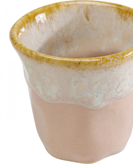 Šálky s podšálky a šálky na cappuccino KARE Design Šálek na espresso Nala - růžový