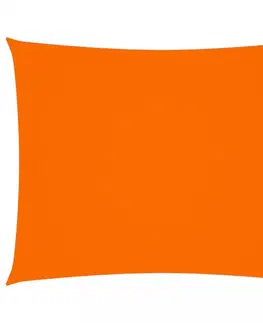 Stínící textilie Stínící plachta obdélníková 6 x 7 m oxfordská látka Dekorhome Oranžová