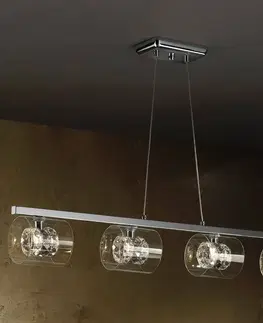 Závěsná světla Schuller Valencia LED závěsné světlo Flash s křišťálovými kroužky