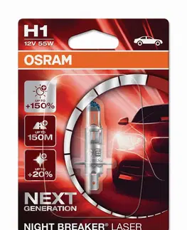 Autožárovky OSRAM H1 12V 55W P14,5s NIGHT BREAKER LASER +150% více světla 1ks 64150NL-01B